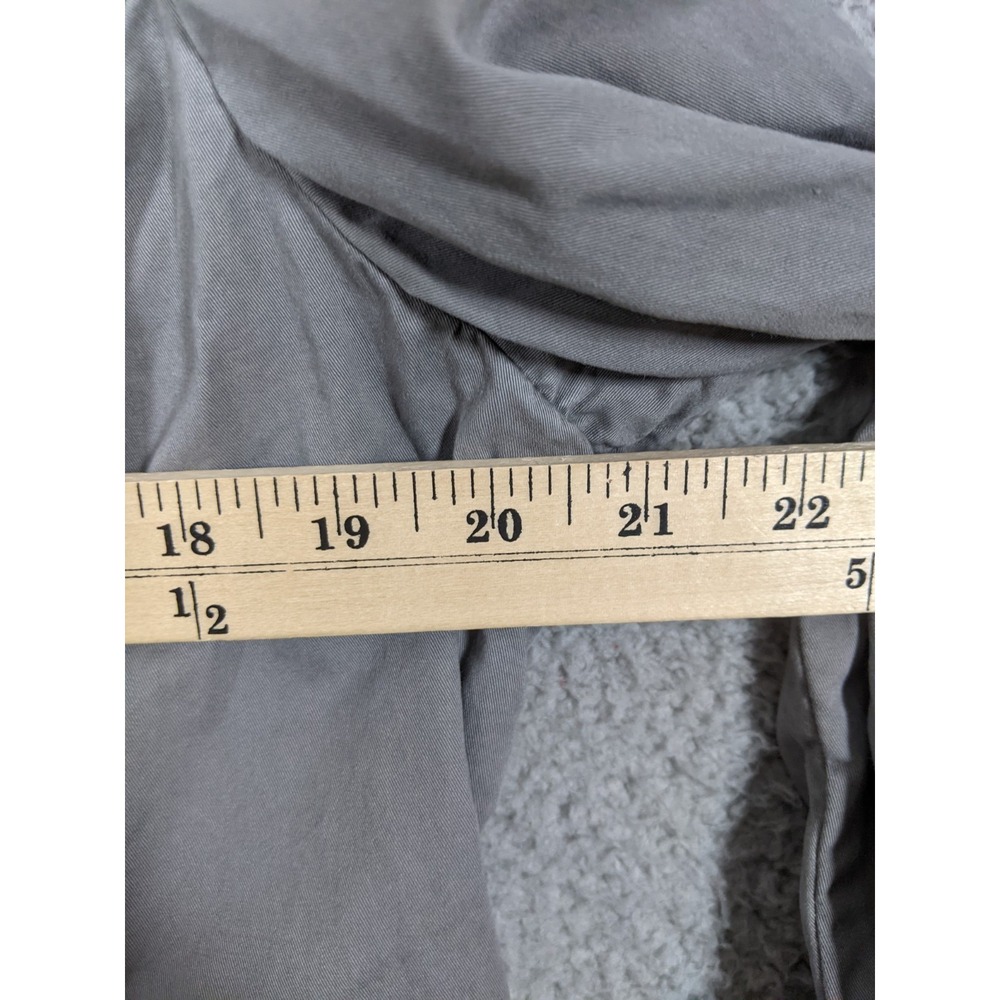 Eddie Bauer Blazer Jacket Womens XL Gray Cotton Single Breasted Preppy Utility - Picture 5 of 8